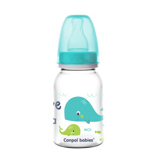Canpol Narrow fľaša 120ml LOVE&SEA Blue