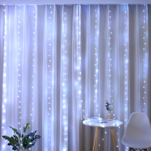 SVETLÁ DEKORÁCIA NA STENU GARLAND NA DOMÁCE USB VIANOČNÉ DEKORÁCIE