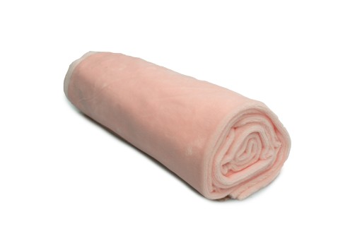 Hladká látka Minky č. 53 Púdrová ružová 1/2 MB