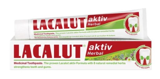 LACALUT ACTIV HERBAL BYLINKOVÁ ZUBNÁ PASTA 75 ML