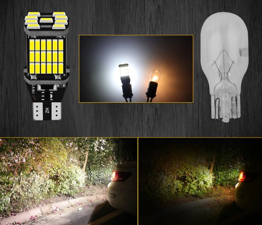 LED W16W T15 REVERZNÁ KANBUSOVÁ ŽIAROVKA 45 LED SMD