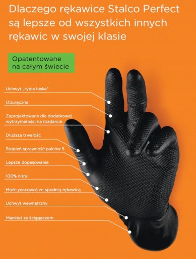 NITRAX GRIP ČIERNE RUKAVICE 9