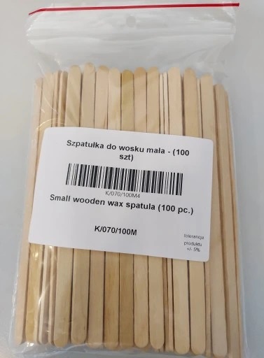 malá vosková špachtle 100 ks