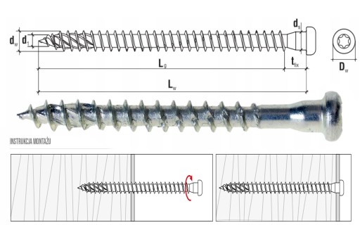 SKRUTKY DO TESÁRSKYCH SPOJKOV 5x30 TORX KLIMAS 250 ks.