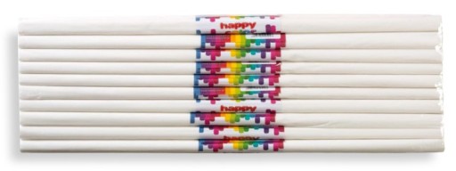 CRIPPED hodvábny papier 50x200cm biely 10 kusov HAPPY COLOR