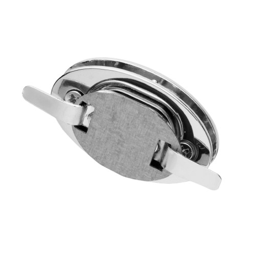 Strieborné poniklované zapínanie na kabelku, 37x22mm