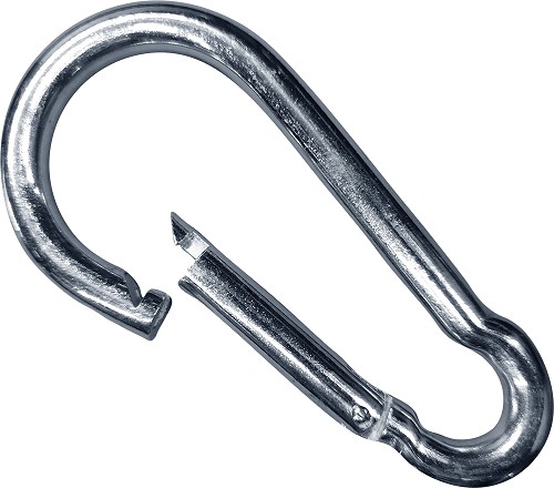 Pozinkovaná karabína 4 mm karabína do 80 kg