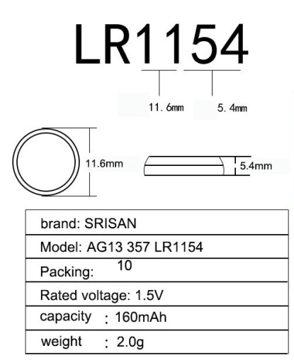 AG13 G13 L1154 LR44 A76 everActive batéria (blister 10 kusov)