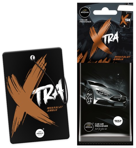 VÔŇA DO AUTA AROMA AUTOCELULÓZOVÁ X-TRA KARTA MUKHALAT AMBER OSVIEŽOVAČ