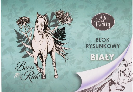 BLOK NA KRESLENIE BIELE A4/20k KONÍKY + Omaľovánka