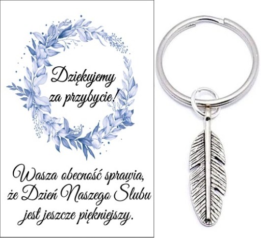 ĎAKUJEME HOSTOM DARČEK SVADOBNÉ PIERKO PIERKO KĽÚČENKA SPOMIENKY
