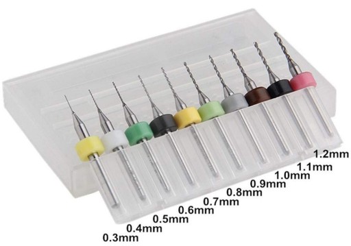 10ks x MINI MALÉ VRTAČKY 0,30-1,20 mm KARBIDOVÉ DPS ŠIROKÉ MODELOVANIE