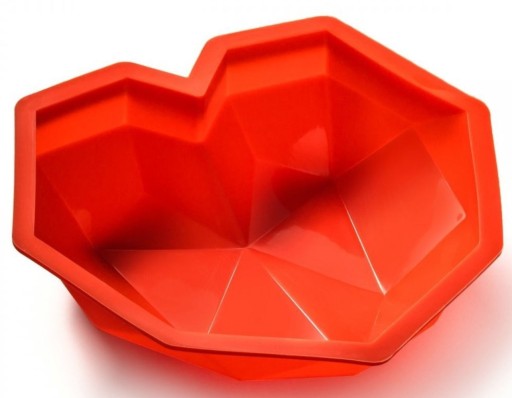 3D SRDCE, veľká silikónová FORMA na BABY DIAMOND TECHNO FORMU, Vianoce