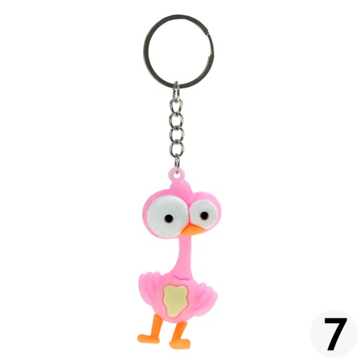 Kľúčenka, gumená kľúčenka Animals 1 ks.