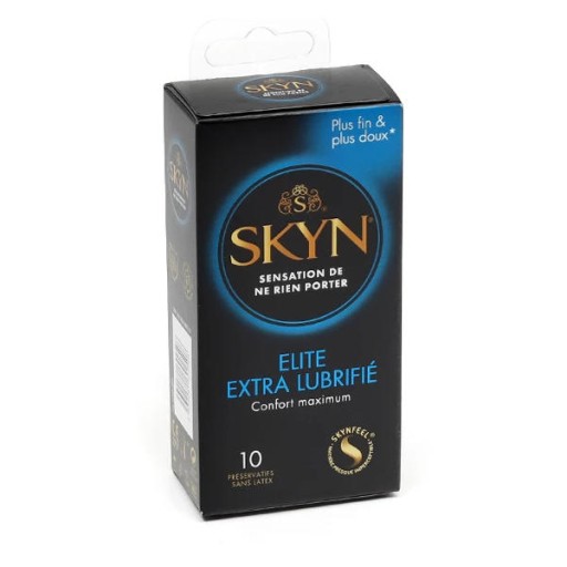 SKYN ELITE EXTRA MOISTURIZED kondómy, super tenké, nelatexové, 10 ks.