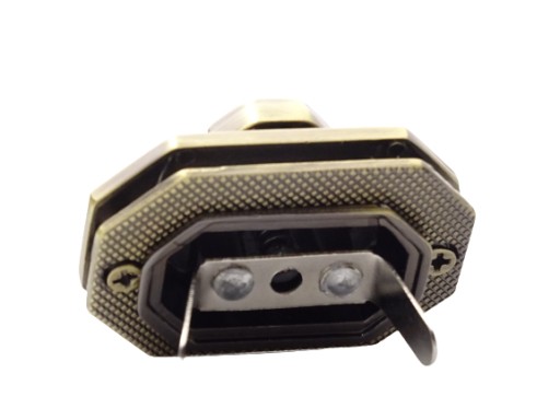 Zapínanie na zips na tašku 42/28 mm staré zlato