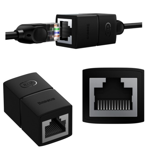 LAN KONEKTOR KONEKTOR RJ45 - RJ45 ETHERNETOVÝ SIEŤOVÝ ADAPTÉR S PREDĹŽOVAČOM
