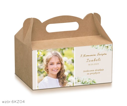 Remeselné krabičky na tortu s fotkou dieťaťa + personalizácia