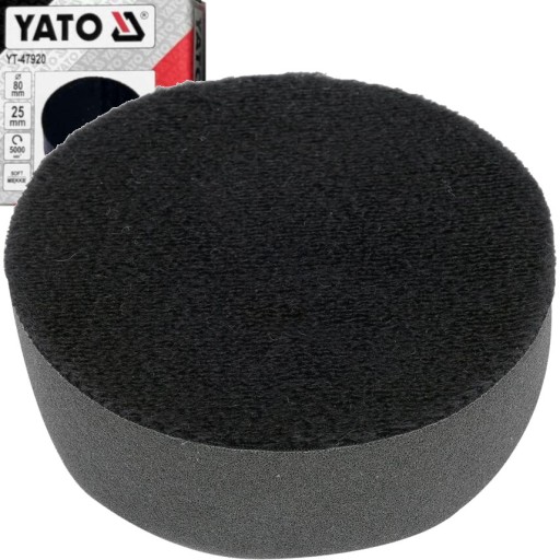 LEŠTIACA HUBKA YATO, PODLOŽKA NA MÄKKÝ VELCRO, 80mm