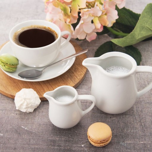 Malý porcelánový džbán MLECZNIK na mlieko, smotanu, omáčky, dipy, 80 ml