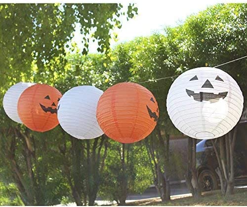 VEĽKÁ ZÁVESNÁ PAPIEROVÁ TEKVICOVÁ LAMPA HALLOWEEN