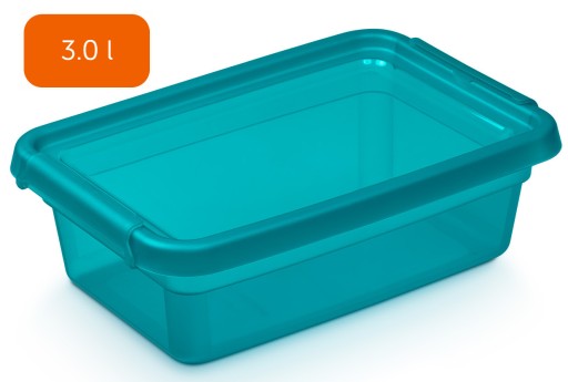 Plastová nádoba na hračky s krytom BaseStore Organizer Box 3 l