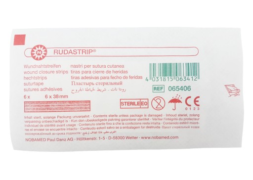 Pásky na zapínanie Rudastrip 6x38 mm biele, 6 kusov