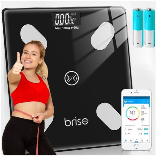 MODERNÁ CHYTRÁ KÚPEĽŇOVÁ VÁHA ANALYTICKÉHO SKLA 25v1 BLUETOOTH BATÉRIE