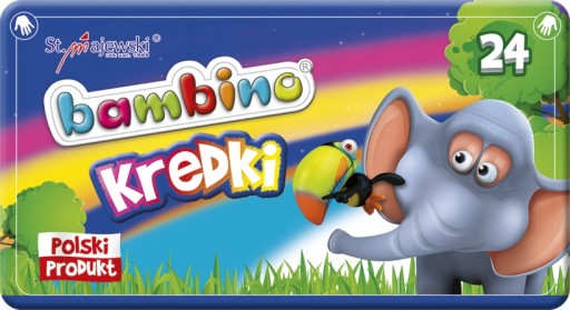 Bambino voskovky, 24 farieb, v kovovej krabičke