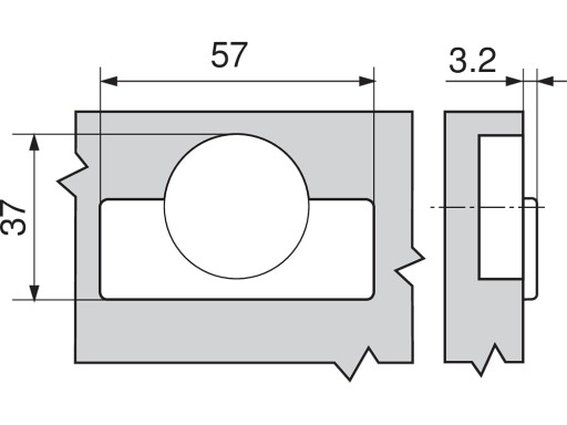 Pánt MODUL BLUMOTION pre 95° paralelné dvere