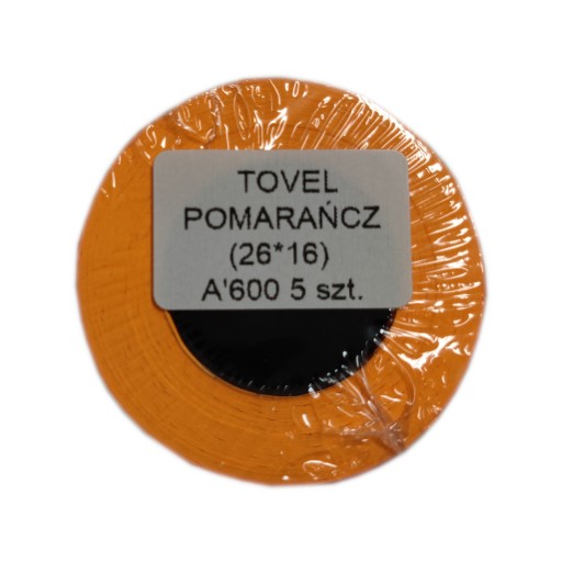 Popisovacia páska, 26x16, oranžová, 3000 kusov