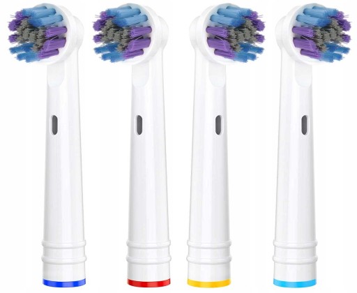 8x PRESNÉ NÁHRADNÉ HLAVY PRE ELEKTRICKÉ ZUBNÉ KEFKY ORAL-B, BIELA