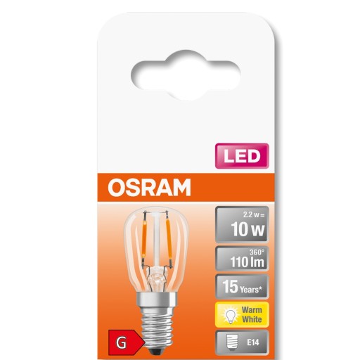 MINI E14 T26 LED žiarovka 2,2W 2700K OSRAM Filament