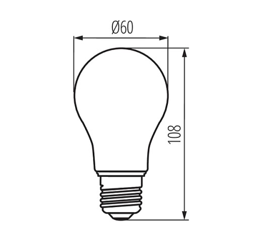 Kanlux LED ozdobná žiarovka s veľkým závitom E27 4W=25W Super teplá