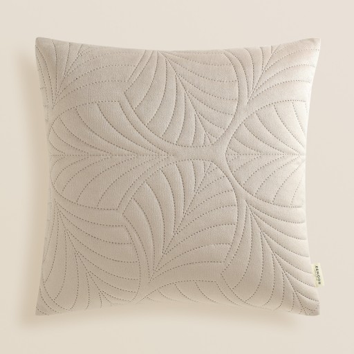 Dekoračná obliečka na zamatový vankúšik 45x45 zamat Feel beige