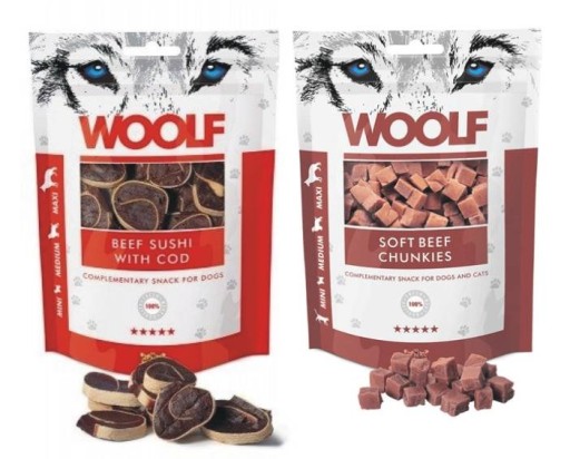 Woolf Beef Sushi s treskou hovädzinou s treskou 100g