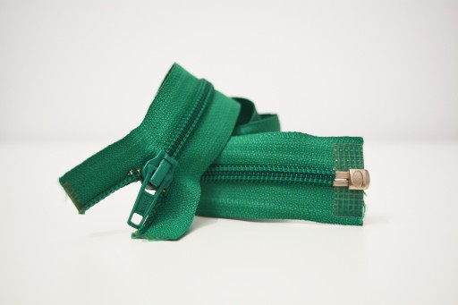 Šnúrka zips 60cm ZELENÁ