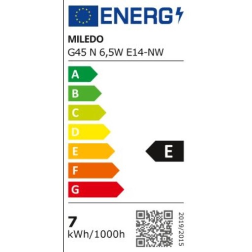 G45 N 6,5W E14 NW LED žiarovka, neutrál, Kanlux