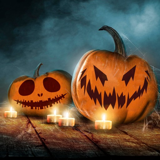 HALLOWEENSKÁ NÁLEPKA NA OKENNÉ TEKVICE WZ-5