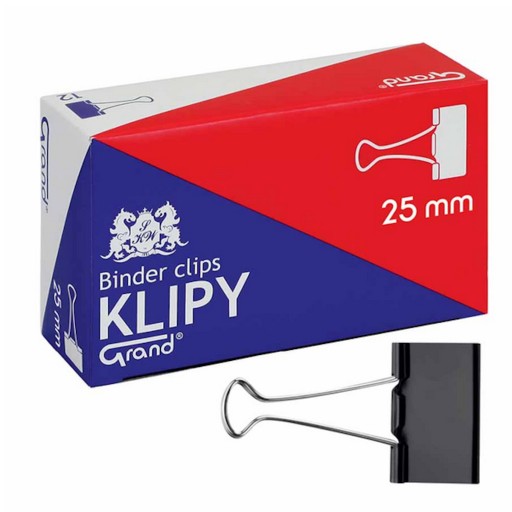 KLIP KANCELÁRSKY KLIP GRAND 25 MM x 12 KS