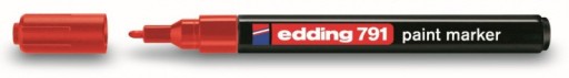 EDDING Marker s olejovou červenou vodotesnou farbou