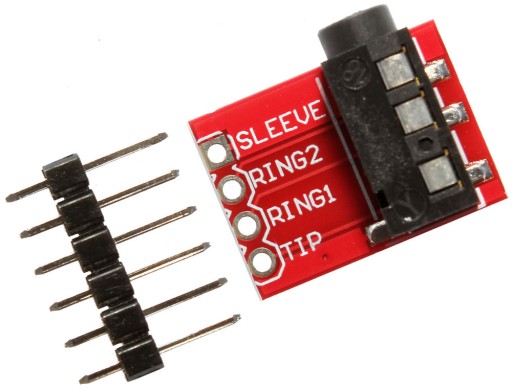 3,5 mm jack zásuvka s konektorom pre slúchadlá PCB