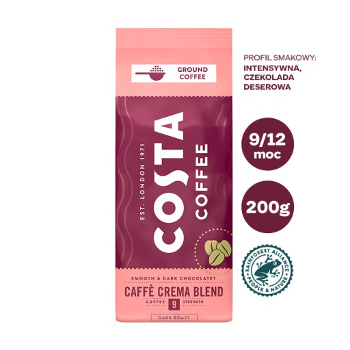 Costa Coffee Crema Blend mletá káva 200g
