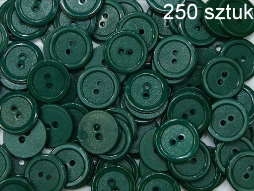 PLASTOVÉ GOMBÍKY 20mm tmavozelené, balenie 250 ks.