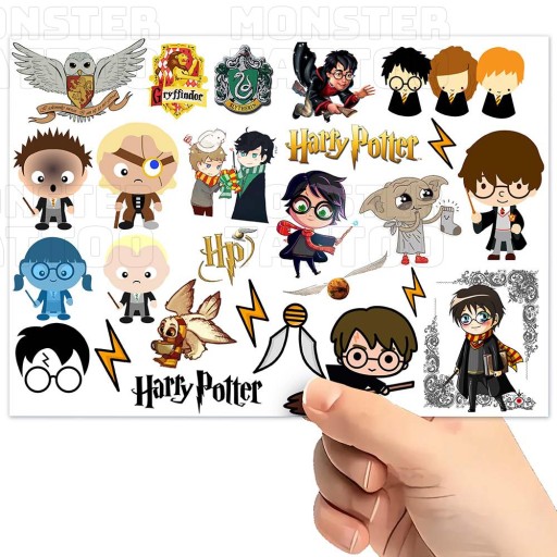 UMÝVAJÚCE DOČASNÉ TETOVANIE PRE DETI HARRY POTTER ORIGINÁLNE DIZAJNY
