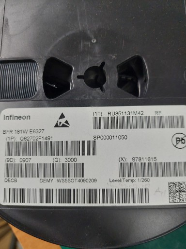 SMD tranzistor BFR181W E6327