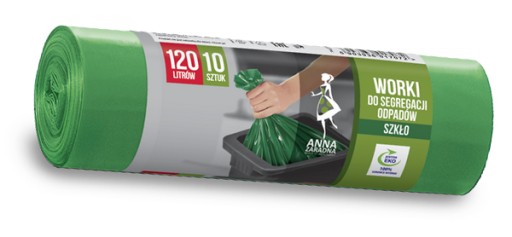 PEVNÉ A ODOLNÉ SKLENENÉ VRECKÁ NA ODPAD 120L 10 ks.