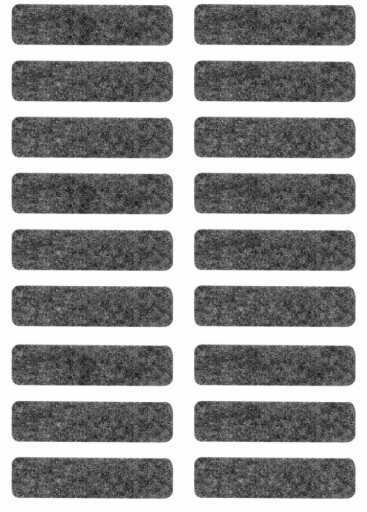 Samolepiace plstené podložky šedé 10x40mm balenie 16 ks - VORSTAHL
