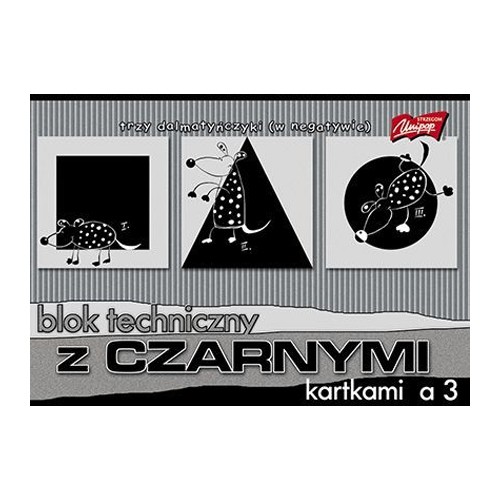 Technická podložka A3 s čiernymi listami 180g
