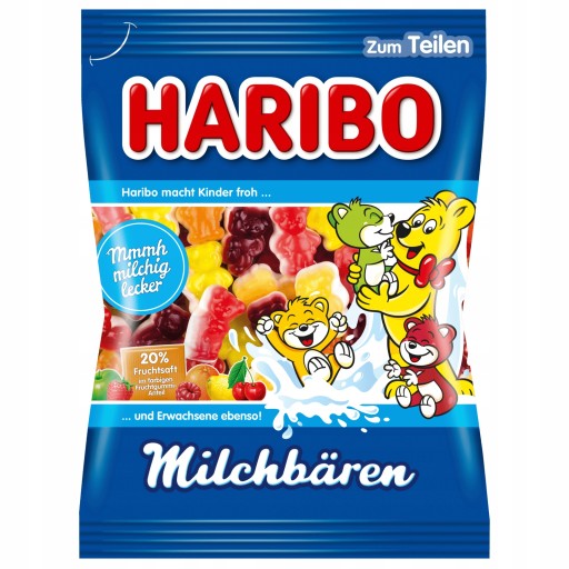 Haribo Milchbaren mliečne medvedíky 160g DE